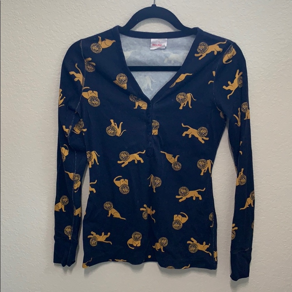 Hanna Andersson women pj top organic cotton